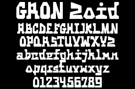 Пример шрифта GRON Zoid #1
